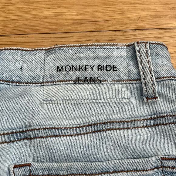 Monkey Ride Jeans Original Vintage Raw Hem Jeans - Size 5 / 27 - Picture 6 of 10
